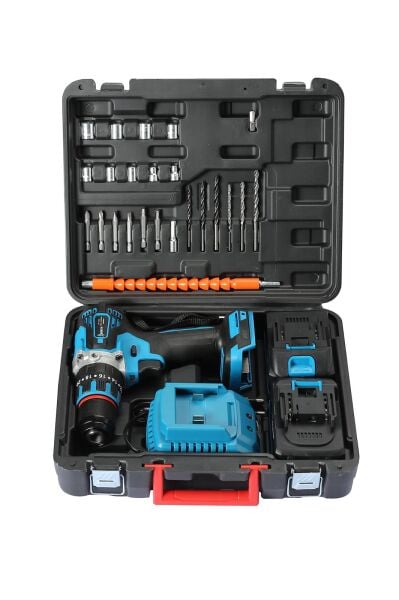 BÖRTH AKÜLÜ DARBELİ MATKAP 21V 3.0AH 2 AKÜLÜ