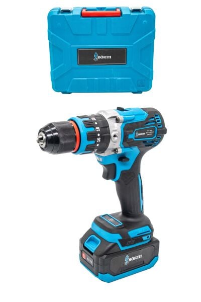 BÖRTH AKÜLÜ DARBELİ MATKAP 21V 3.0AH 2 AKÜLÜ