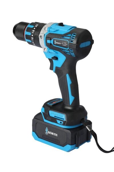 BÖRTH AKÜLÜ DARBELİ MATKAP 21V 3.0AH 2 AKÜLÜ