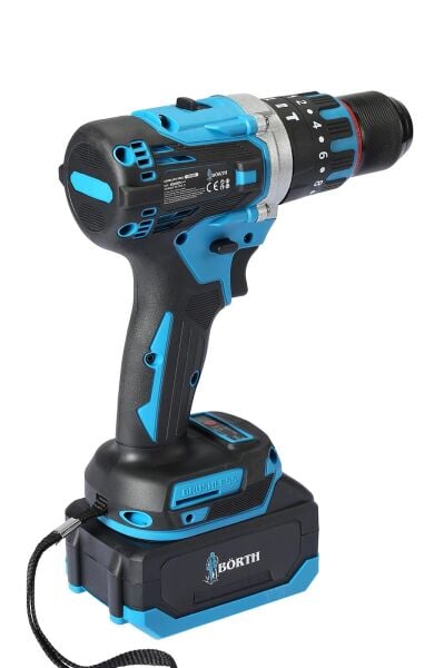 BÖRTH AKÜLÜ DARBELİ MATKAP 21V 3.0AH 2 AKÜLÜ