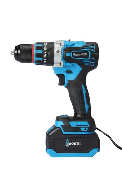 BÖRTH AKÜLÜ DARBELİ MATKAP 21V 3.0AH 2 AKÜLÜ