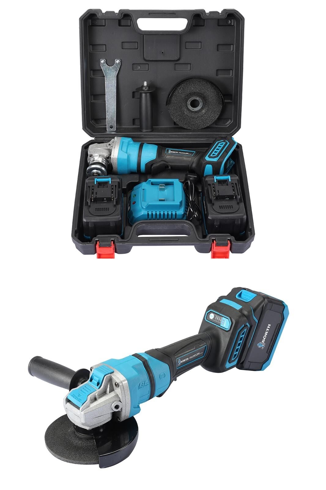 BÖRTH AKÜLÜ KÖŞE TAŞLAMA 21V 4.5AH 2 AKÜLÜ