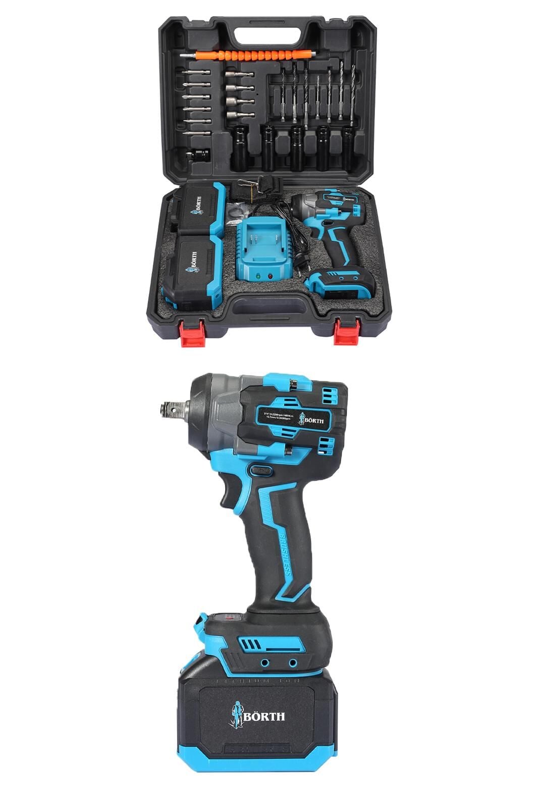 BÖRTH AKÜLÜ BİJON SIKMA 400NM 21V 4.5AH 2 AKÜLÜ