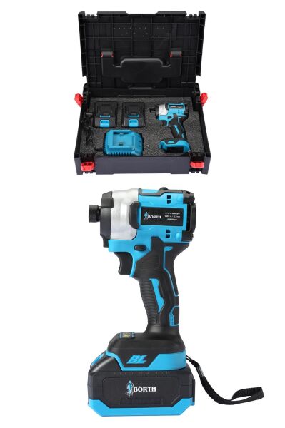 BÖRTH AKÜLÜ TORKLU VİDALAMA 350 NM 21V 3.0AH 2 AKÜLÜ