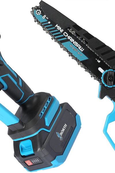 BÖRTH AKÜLÜ 8 İNC ZİNCİRLİ BUDAMA TESTERE 21V 3.0AH 2 AKÜLÜ