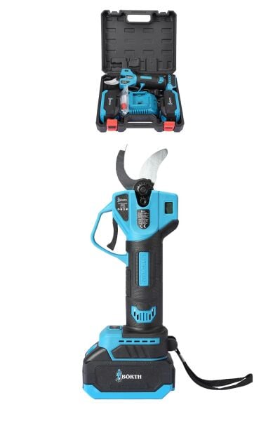 BÖRTH AKÜLÜ 40MM  BUDAMA MAKAS 21V 3.0AH 2 AKÜLÜ